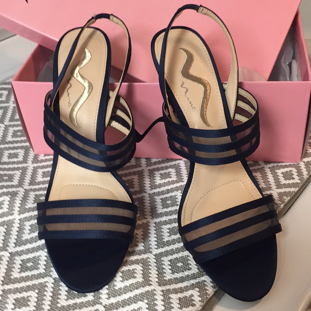 Shoes-Nina size 8.5 navy dress shoes